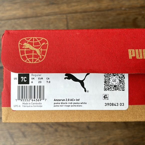 Puma Anzarun 2.0 Size 7 Toddler boys (Black + Red) - Picture 5 of 5